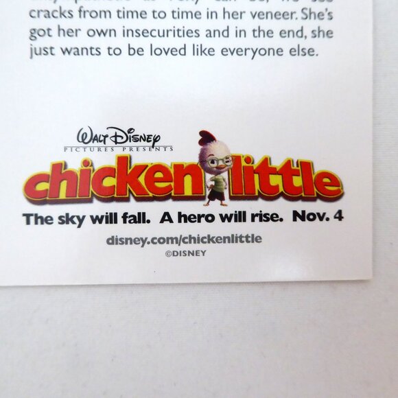 NEW 2005 DISNEY CHICKEN LITTLE PROMOTIONAL PREMIERE TRADING CARD SHEET - Picture 10 of 14